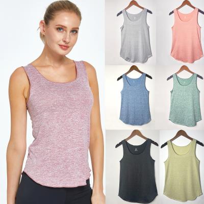 China Tank Tops Custom Logo Women Summer Tank Top Leisure Sleeveless Shirt Running Soft Sweat Anti-Static for sale