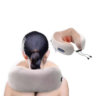 China Universal U Shaped Neck Car Neck Massage Pillow Home Portable Massage Pillow for sale