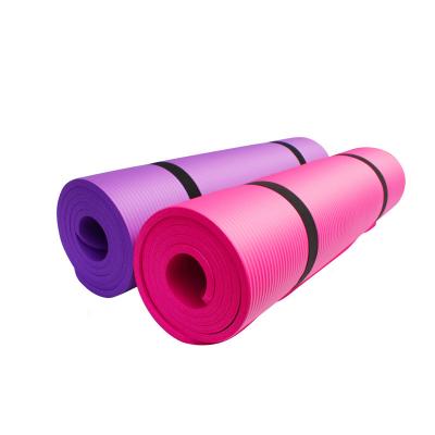 China Soft Texture Indoor Eco-Friendly Extra Thickness Logo Print Tape Custom Yoga Mat for sale