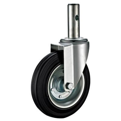 China Round Stem Precision Scaffold Caster Wheels With Hollow Kinping 35x100L for sale