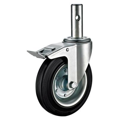 China Mobile Adjustable Scaffold Wheels , Rollerblade Scaffold Tower Casters for sale