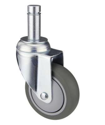 China Gray Strong Super Heavy Duty Casters / 5 Inch Caster Wheels For Wire Shelving for sale