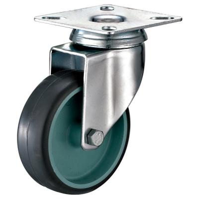 China Light Duty Grey Furniture Caster Wheels For House Chair Swivel Plate Fitting for sale