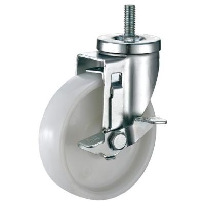 China Brakes Wire Shelving Casters / Double Ball Bearing Metro Shelving Casters for sale