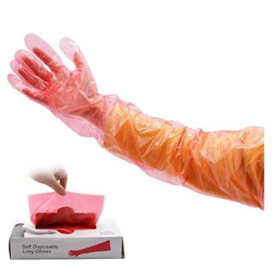 中国 Cattle Cow Bovine Equine Insemination Artificial Insemination 92cm Plastic Long Gloves 販売のため