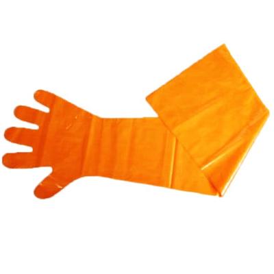 中国 Best SellingTop Quality Animal Remedy Long Glove PE Plastic PE Gloves 販売のため