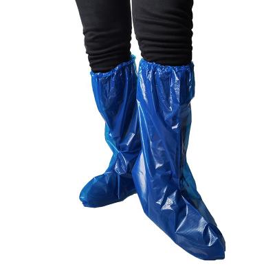 Κίνα Okuny Group Transparent Disposable Waterproof Rain Shoe Boot Cover Plastic Disposable PE Boot Shoe Covers προς πώληση