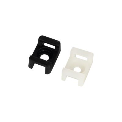 China Heat Resistant High Quality Durable Screw Mount Base Saddle Cable Tie Bracket Fixed Clip for sale