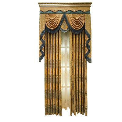 China Blackout curtains, stenciled flowers insulated pinch pleat curtains, curtains royal for sale