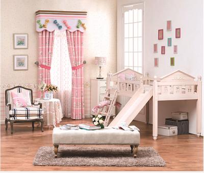 China Blackout cartoon style curtain with sweet candy design for girl for sale