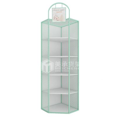 China Meicheng Single-Sided Customizable Baby Products Stand Rack Display Supermarket Floor Display Racks for sale