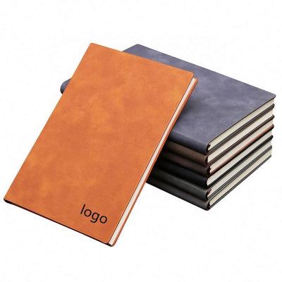 China Fashion Simple Soft Cover Notebook FSC Leather Printed Custom Cheap Personalized A5 Notebook for sale