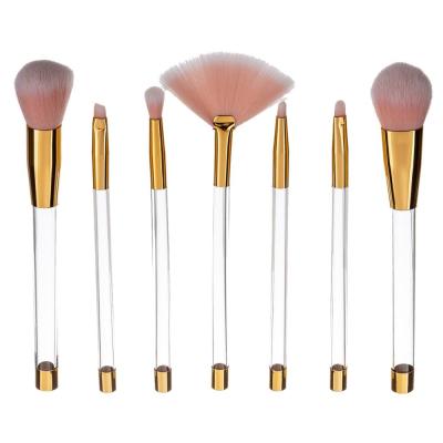 China Angular Blush 7PCS DIY Empty Makeup Brush Set, Can Mix Colors, Small MOQ, Fast Shipping for sale