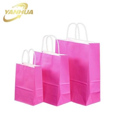 China Wholesale Manufacturer Cheap Custom Fashion Recyclable Printed Paper Bag Recyclable With Logo Kraft Paper Bag Custom Made for sale