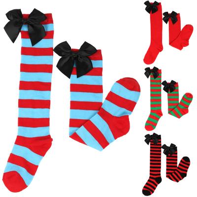 China QUICK DRY HOT SALE New Children's Halloween Socks Autumn And Winter Lovely Bow Socks Girl Stockings for sale