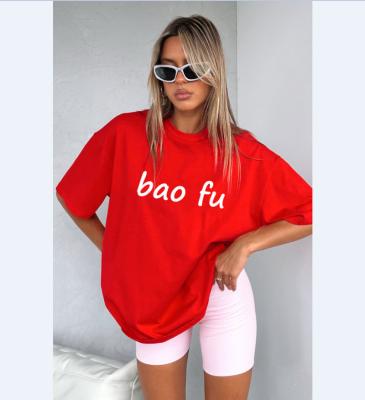 China Other OEM Accept customize Logo tag and polybag hangtag cartom with your logo for women oversized tshirt for sale