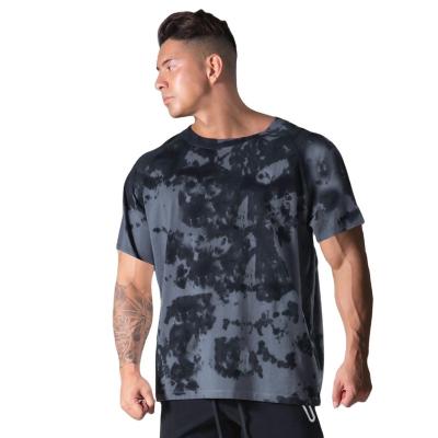 China Anti-Shrink Wholesale Custom Tie-dyed Men's Color T-shirt Round Neck Fashion Sportswear T-shirt for sale