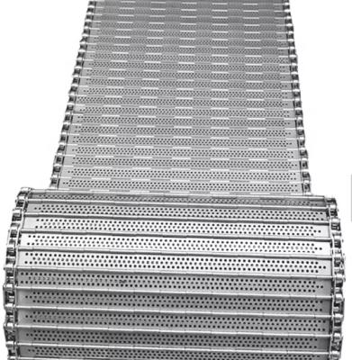 China Heat Resistant Hot Processing , Food Processing Equipment Chain Plate Freezing Wire Mesh Conveyor Belt for sale