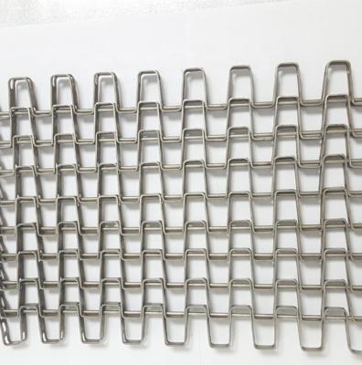 China Food Grade 304 Stainless Steel Metal Great Wall Heat Resistant Wire Mesh Conveyor Belt for sale