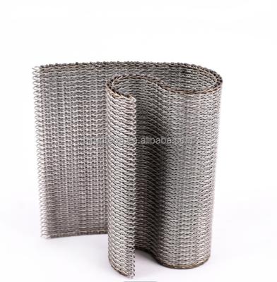 China Heat Resistant 304 Stainless Steel Furnace Copper Brazing Compound Balanced Woven Wire Mesh Conveyor Belt for sale