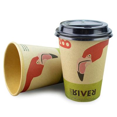 China Recyclable Cheap Price Custom Printing Single Wall Take Away Craft Brown Disposable Paper Cup for sale