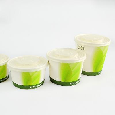 China Disposable Japanese Disposable Soup Cup Different Sizes Paper Packaging Hot Soup for sale