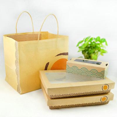 China Biodegradable Eco-friendly Microwavable Food Grade Wrapping Paper Salad Disposable To Go Box for sale