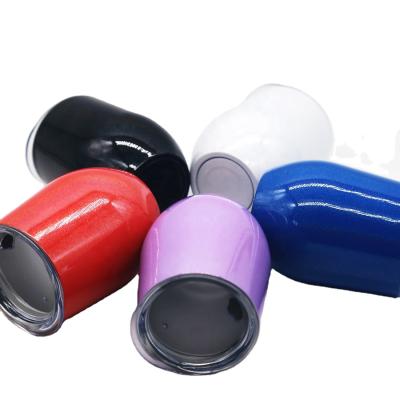 China Wholesale Business Portable Double Wall Insulated Travel Wine Mugs Custom Stainless Steel Egg Mugs Coffee Cups With Lid for sale