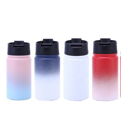 China 12oz Space PORTABLE Wholesale Hot Pot Reusable 304 Stainless Steel Double Wall Vacuum Insulated Flask Stainless Steel Sports Water Bottle for sale