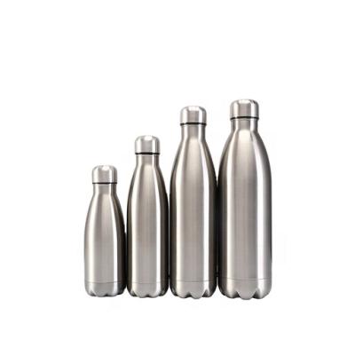 China PORTABLE Cola Shape Water Bottle With Stainless Steel Lid Thermos 350ml 500ml 750ml 1000ml Fitness Water Bottle Motivation Vacuum Flask for sale