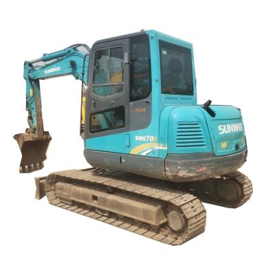 China Wholesale Retail Cheap Price 7T Sunward SWE70E Digger Heavy Duty Used Strong Power Excavator For Sale for sale