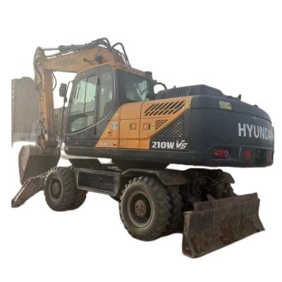 China Retail Cheap Price 21T Capacity Hyundai R210WVS Excavator Heavy Duty Used Excavator Strong Power For Sales for sale