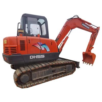 China Strong Power Good Quality DOOSAN DH55 Used Crawler Excavator 5 Ton Cheaper Price DOOSAN DH55 Machine Second Hand Digger Excavator In Stock for sale