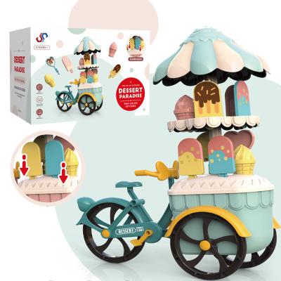 China Toy Ice Cream Set Electronic Toy For 3 Years Old Baby Ice Cream Car Toddler Toys Toy Shop And Sell Ice Cream For Role Play for sale