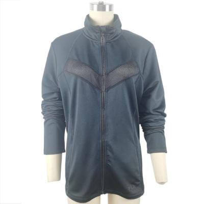 China AW-001 Anti-wrinkle mesh insert jacket women's full zipper lady's sportstyle top sweater for sale