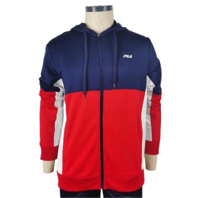 China Breathable Sport AM-004 Polyester Tracksuit Man Suit Wear Long Running Training Zipper Jacket for sale