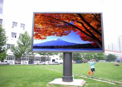 China Outdoor LED Video Walls Fixed Install , Large LED Display Screen High Brightness for sale