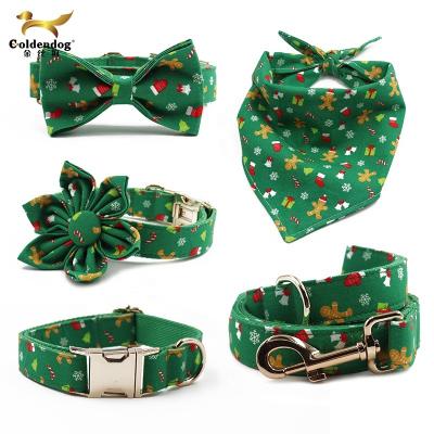 China Fashion Personalized Pet Supplies Wholesale Pet Lovely Decoration Bowties Flowers Dog Collar and Leash Custom Made for sale