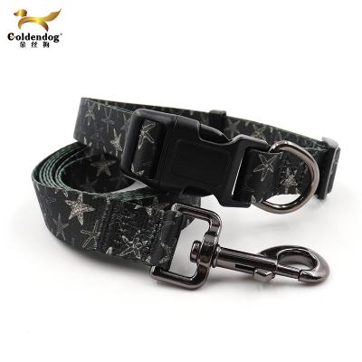 China Cheap Personalized Soft Metal Buckle Collar Dog Training Collar Dog Polyester Pet Retractable Collar for sale