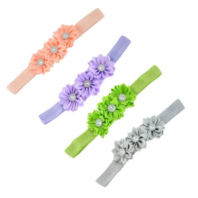 China Fashion New Arrival Children's Elastic Handmade Headband Water Drill Accessories Baby Hair Band For Babies Decoration for sale