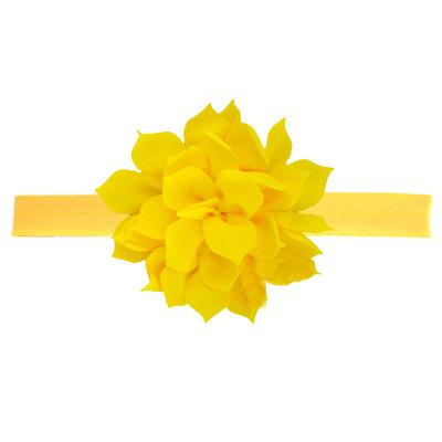 China Fashion 9CM Lovely Kids Baby Toddler Lace Up Crystal Flower Headband Hair Band Headwear for sale