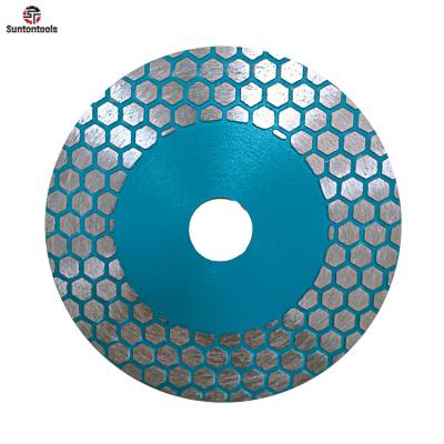 China Sharepest Cutting No Chip New Arrival Two Sides Honeycomb Diamonds 5 Inch 125mm Porcelain Tile Granite Cutting Diamond Blade for sale