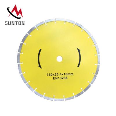 China For Asphalt Concrete Granite Stone Cutting Diamond Saw Blade 12 14 Inch For Concrete Asphalt Slab Road Cutting for sale