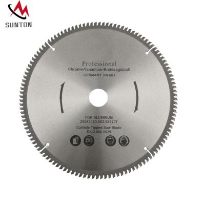 China For Cutting MDF Plywood Chipborad Composite Wood Cutter Circular High Quality Aluminum TTC Saw Blade 255mm 120T for sale