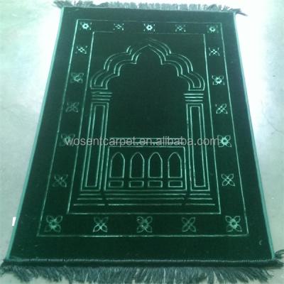 China Anti-Slip Padded Muslim Memory Foam Mosque Prayer Rug Carpet Covers for sale