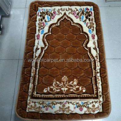 China Anti Slip Anti Slip Cheap Polyester Printed Portable Muslim Prayer Blanket for sale