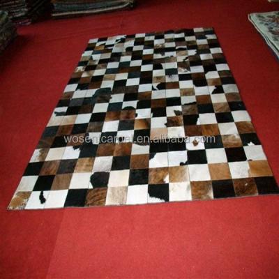 China Eco-friendly Cowhide Rug Cowhide Leather Rug Cowhide Cover for sale