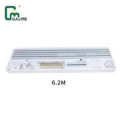 China Galime 6.2m TUYA Zigbee Touch Electric Curtain Motor For Rail Smart Chain Curtain Set for Home Hotel and office for sale