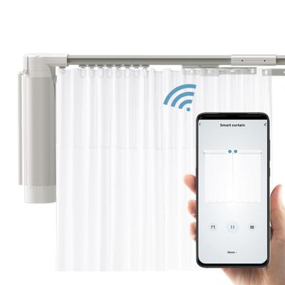 China DIY Window Zip Track Curtain System Smart Hotel Automation Tuya Wifi Smart Curtain Motor 3.2M DIY Curtain Kit for sale