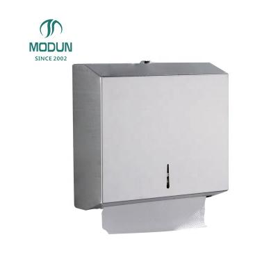 China Traditional Stainless Steel 304 201 Satin Polish Tissue Paper Holder Square Paper Dispenser For Portable Toilet for sale